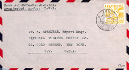 Aruba 1939 Airmail Letter From Oranjestad To New York, Postal History - Andere & Zonder Classificatie