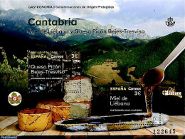 Spain 2019 Cantabria Honey And Cheese S/s, Mint NH, Health - Nature - Food & Drink - Bees - Unused Stamps