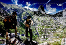 Spain 2019 Covadonga Mountains Park S/s, Mint NH, Nature - Sport - National Parks - Mountains & Mountain Climbing - Unused Stamps
