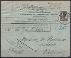 L. "Ministère Des Finances … Cadastre" Contre-remboursement Affr. N°401 Càd MOLENBEEK 1 /28 X 1935 Pour Notaire à TIRLEM - Briefe U. Dokumente