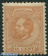 Netherlands 1872 15c, Unused Hinged, Perf. 12.5:12, With Attest, Unused (hinged) - Nuevos