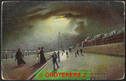 SCHEVENINGEN Strandboulevard Met Electrische Verlichting Ca 1910 - Scheveningen