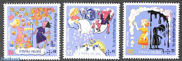 Germany, Federal Republic 2021 Welfare, Frau Holle 3v, Mint NH, Art - Fairytales - Unused Stamps