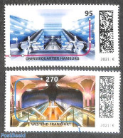 Germany, Federal Republic 2021 Underground Constructions 2v, Mint NH, Transport - Railways - Nuovi