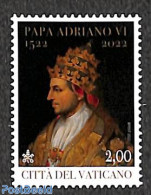 Vatican 2022 Pope Adriano VI 1v, Mint NH, Religion - Pope - Neufs
