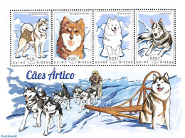 Guinea Bissau 2014 Arctic Dogs 4v M/s, Mint NH, Nature - Dogs - Guinea-Bissau
