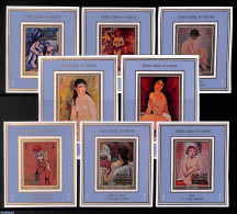 Manama 1971 French Paintings 8 S/s, Mint NH, Art - Modern Art (1850-present) - Nude Paintings - Paintings - Manama