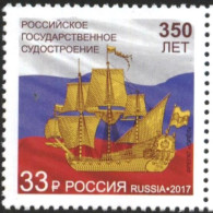 Mint Stamp  Ship 350 Years Of Russian Shipbuilding  2017 From Russia - Boten