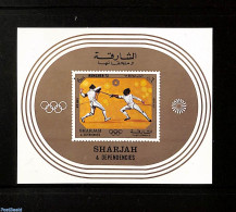 Sharjah 1972 Olympic Games S/s, Mint NH, Sport - Fencing - Olympic Games - Fencing