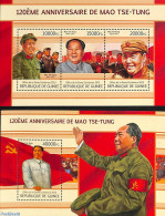 Guinea, Republic 2013 Mao Tse-Tung 2 S/s, Mint NH, History - Politicians - Sonstige & Ohne Zuordnung