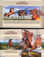 Guinea, Republic 2013 Horses 2 S/s, Mint NH, Nature - Horses - Other & Unclassified
