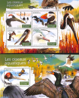 Guinea, Republic 2015 Waterbirds 2 S/s, Mint NH, Nature - Birds - Autres & Non Classés