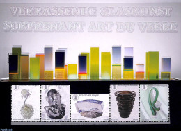 Belgium 2024 Glass Art M/s, Mint NH, Art - Art & Antique Objects - Unused Stamps