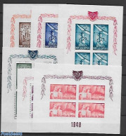 Romania 1948 6 M/s., Mint NH, Sport - Unused Stamps