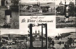 72177494 St Peter Schwarzwald Feldberg Trachten Maedchen Kirche St. Peter - St. Peter