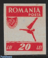 Romania 1946 Without Engraver's Name., Mint NH, Sport - Various - Errors, Misprints, Plate Flaws - Ongebruikt