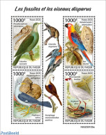 Niger 2023 Fossils And Extinct Birds, Mint NH, Nature - Birds - Prehistoric Animals - Prehistory - Prehistorics
