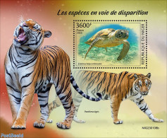 Niger 2023 Endangered Species , Mint NH, Nature - Cat Family - Turtles - Niger (1960-...)
