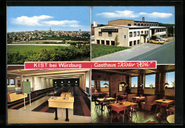 AK Kist Bei Würzburg, Gesamtansicht, Gasthaus Kister Höh H. Felix Mit Kegelbahn  - Würzburg