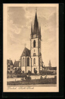 AK Durlach, Kath. Kirche Mit Strasse  - Autres & Non Classés