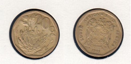 Afrique Du Sud 20 Cents, SOUTH AFRICA - SUID-AFRIKA, 1995, KM# 136, - Südafrika