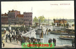 ROTTERDAM Leuvebrug Zeer Levendig 1910 - Rotterdam