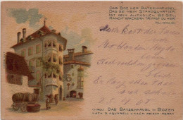 Bolzano Batzenhäusl – Eines Der ältesten Wirtshäuser In Bozen Primi 900 Viaggiata Perfetta Da Acquarello Di Reisch - Bolzano (Bozen)