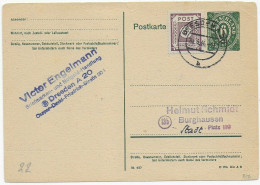 Ganzsache Dresden 1946 Nach Burghausen, Rückseite Blanko - Covers & Documents