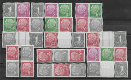 Bund: WZ X: Komplett, Postfrisch, ** - Unused Stamps