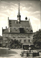 72176826 Poessneck Rathaus Und Brunnen Poessneck - Pössneck