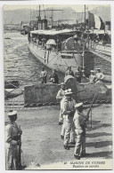 MARINE DE GUERRE CARTE FUSILLIERS EN EXERCICE OBL CHERBOURG MANCHE 1916 - Correo Naval