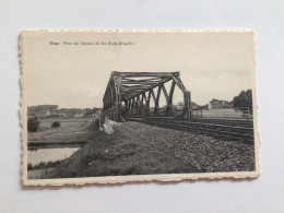 Carte Postale Ancienne  Nimy Pont Du Chemin De Fer Paris-Bruxelles - Mons