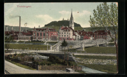 AK Tuttlingen, Uferpartie Mit Kirche Und Brücke  - Tuttlingen