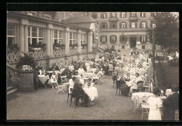 Foto-AK Bad Steben, Cafe Kurhaus, Terrasse Mit Gästen  - Bad Steben