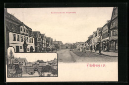 AK Friedberg I. H., Kaiserstrasse Mit Burgeingang  - Friedberg