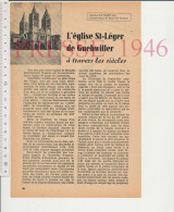 4 Vues 1946 Eglise Saint-Léger De Guebwiller (Charles Wetterwald) + Entr'aide Française Mulhouse Entraide - Unclassified