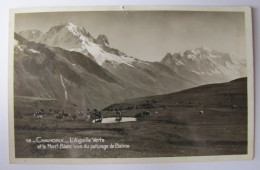 FRANCE - HAUTE SAVOIE - CHAMONIX-MONT-BLANC - L'Aiguille Verte Et Le Mont-Blanc Vu Du Pâturage De Balme - Chamonix-Mont-Blanc