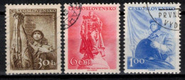 Tchécoslovaquie 1956 Mi 962-4 (Yv 852-4), Obliteré - Used Stamps