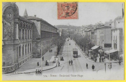 CPA NIMES  Boulevard Victor Hugo - Tramway - Nîmes