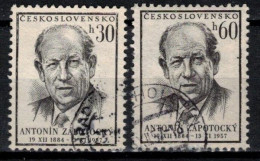 Tchécoslovaquie 1957 Mi 1048-9 (Yv 931-2), Obliteré - Used Stamps