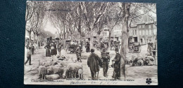 26 , Valence , Boulevard Maurice-Clerc , Un  Coin Du Marché En 1911.......beau Plan - Valence