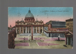 CPA - Italie - Roma - S. Pietro E Palazzi Vaticano - Colorisée - Circulée En 1921 - San Pietro