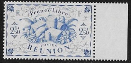 REUNION N°242a *  Sans Teinte De Fond Signé BRUN  Neuf  Trace De Charnière MH - Unused Stamps