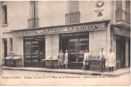 FR66 PERPIGNAN - Devanture DAMOY - Rue Caulas Et Rue De La Teinturerie - Salaisons Conserves Fromages - Animée - Belle - Negozi