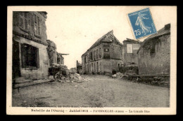 02 - FAVEROLLES - GRANDE RUE - BATAILLE DE L'OURCQ - GUERRE 14/18 - Other & Unclassified