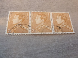 Belgique - Roi Léopold - 3f. - Orange - Triple Oblitérés - Année 1951 - - Used Stamps