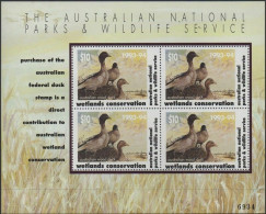 Australia Cinderella Ducks 1993 $10 Wood Duck MS MNH - Werbemarken, Vignetten