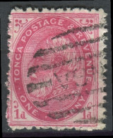 Tonga 1886 SG1b 1d King George I #5 FU - Tonga (1970-...)