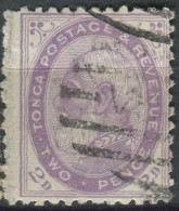 Tonga 1886 SG2b 2d King George I #4 FU - Tonga (1970-...)