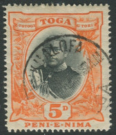 Tonga 1897 SG46 5d King George II Type II #1 FU - Tonga (1970-...)